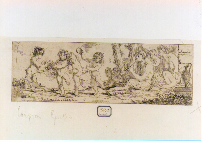 baccanale di putti (stampa) di Carpioni Giulio (sec. XVII)