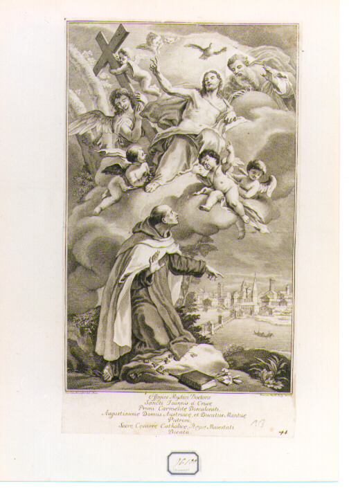 San Giovanni della Croce (stampa) di Brusaferro Girolamo, Zucchi Francesco (sec. XVIII)