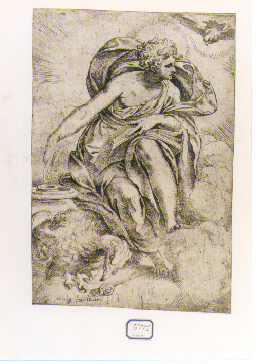 San Giovanni Evangelista (stampa) di Farinati Paolo (sec. XVI)