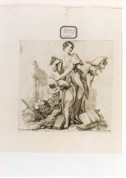 allegoria della Sapienza Romana (stampa) di Balestra Antonio, Heylbrouck Michael (secc. XVII/ XVIII)