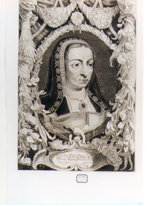 ritratto di Giovanna di Castiglia (stampa) di Soutman Pieter Claesz, Suyderhoef Jonas (sec. XVII)