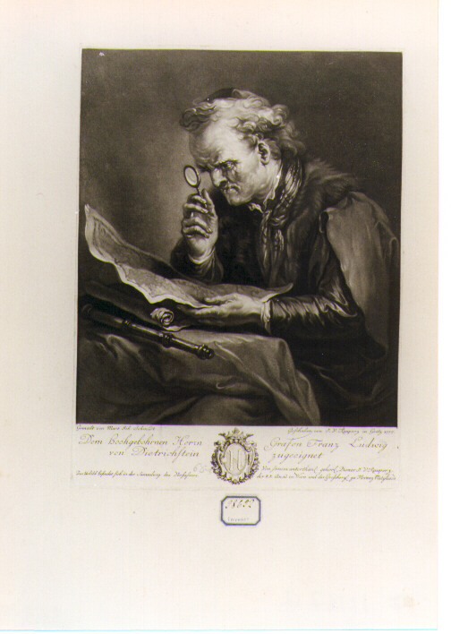 ritratto di Franz Ludwig Graf Von Dietrichstein (stampa) di Kauperz Johann Veit, Schmidt Martin Johann (sec. XVIII)
