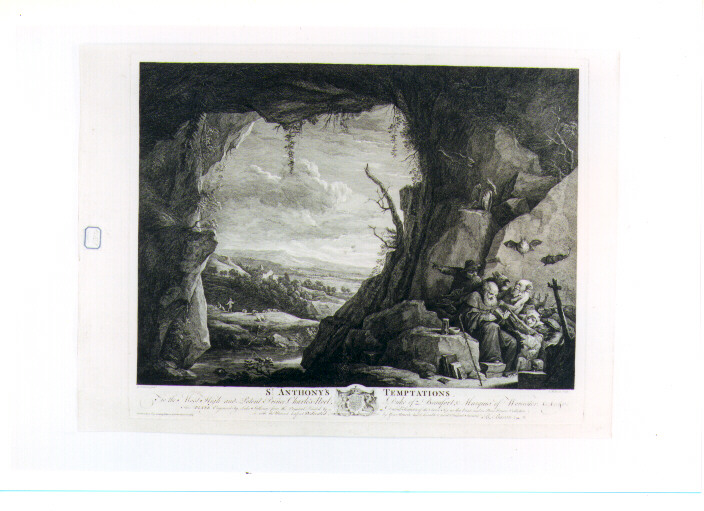 tentazioni di Sant'Antonio Abate (stampa) di Sullivan Luke (sec. XVIII)