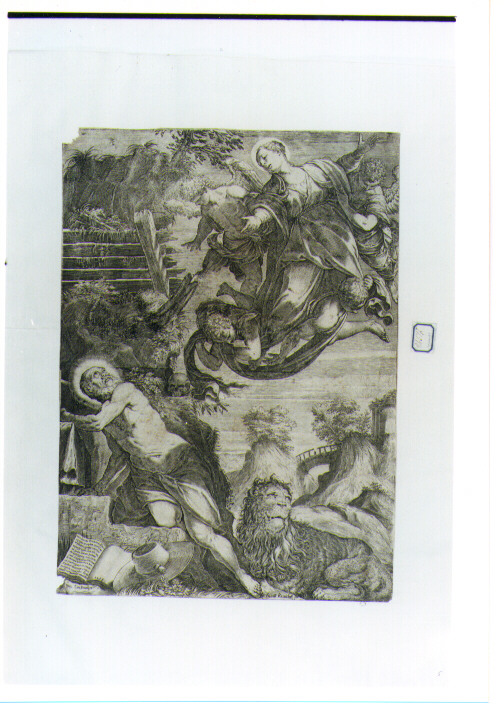 San Girolamo (stampa) - ambito italiano (sec. XVI)