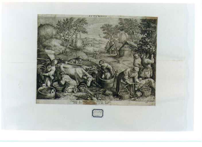 autunno (stampa) di Sadeler Raphael I (sec. XVII)