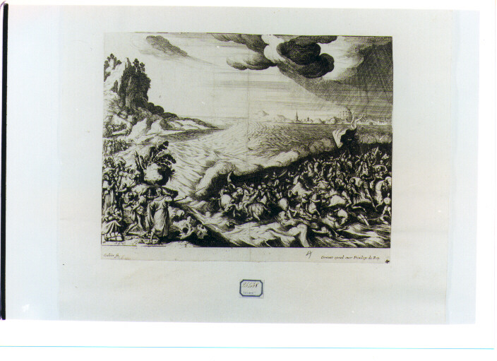 scena di battaglia (stampa) di Cochin Noel (secc. XVII/ XVIII)