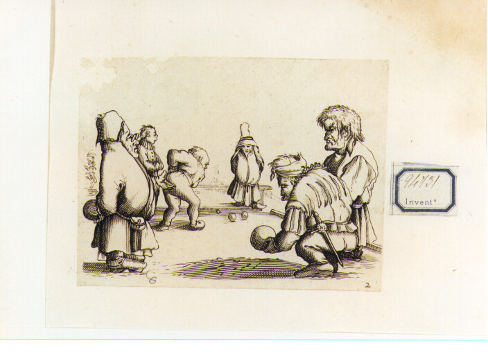 gioco delle bocce (stampa) di Callot Jacques (sec. XVII)