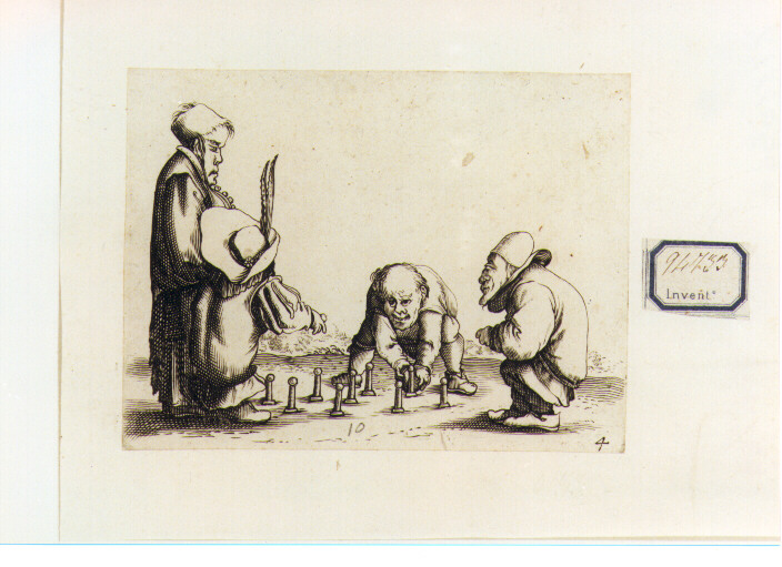 gioco dei birilli (stampa) di Callot Jacques (sec. XVII)