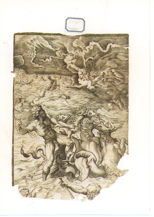 Nettuno (stampa) - ambito fiammingo (sec. XVII)