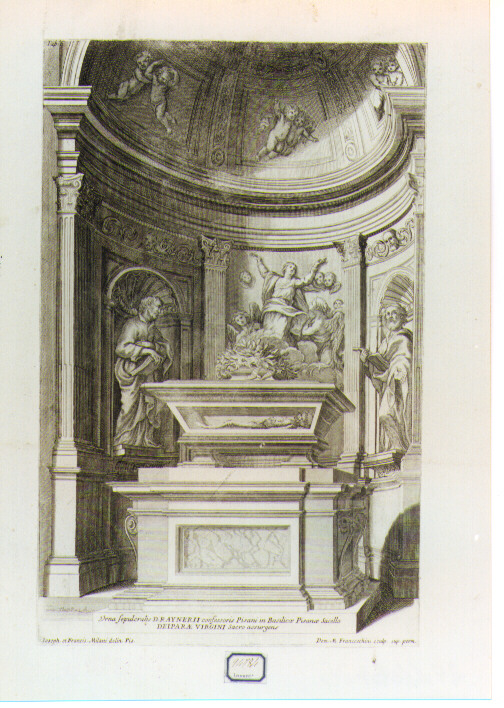 architettura (stampa) di Milani Giuseppe (prima metà sec. XVIII)