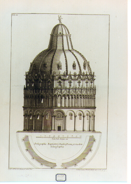 architettura (stampa) di Milani Giuseppe (prima metà sec. XVIII)