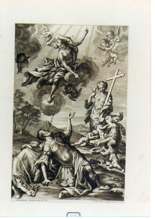 conversione di San Paolo (stampa) di Tasniere Giuseppe Bartolomeo (sec. XVIII)