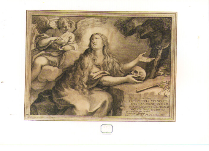Santa Maria Maddalena penitente (stampa) di Blondeau Jacques (sec. XVII)