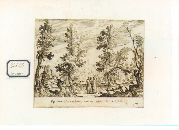 Scena Neotestamentaria (stampa) di Cantagallina Remigio (sec. XVII)