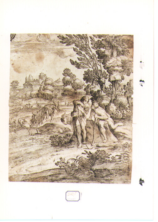 paesaggio (stampa) di Grimaldi Giovan Francesco detto Bolognese (sec. XVII)