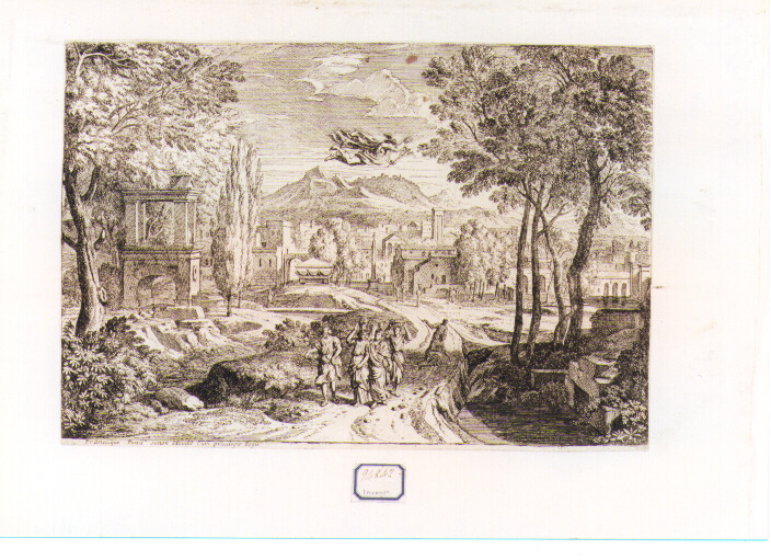 paesaggio (stampa) - ambito francese (sec. XVII)