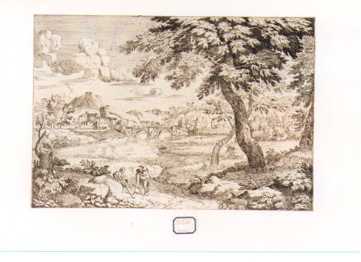 paesaggio (stampa) - ambito francese (sec. XVII)