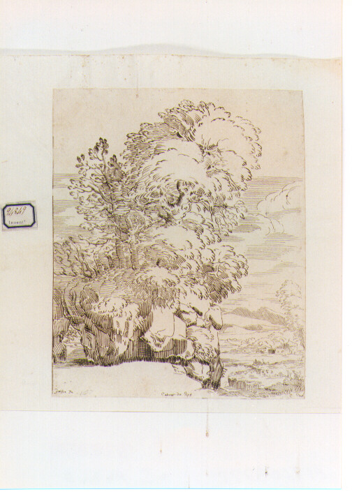 paesaggio (stampa) di Bonzi Pietro Paolo detto Gobbo dei Frutti (sec. XVIII)