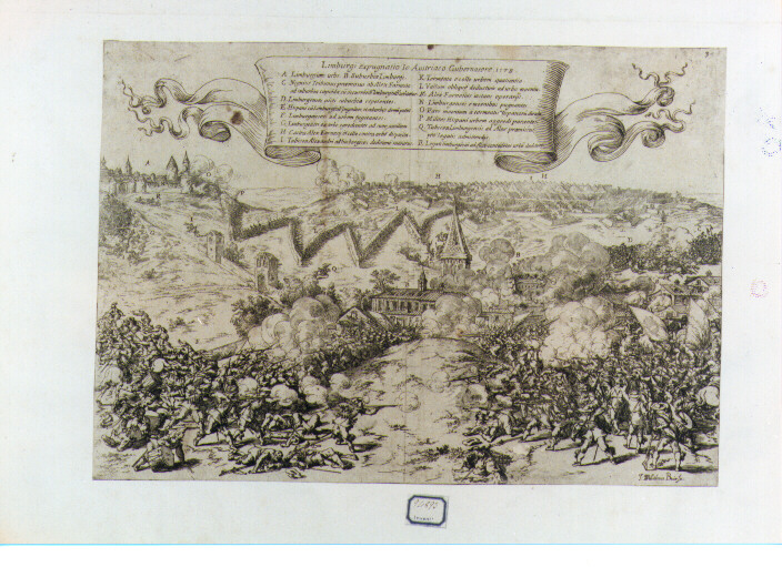 scena di battaglia (stampa) di Baur Johann Wilhelm (sec. XVII)
