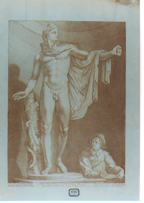 Apollo (stampa a colori) di Goltzius Hendrick (sec. XVII)