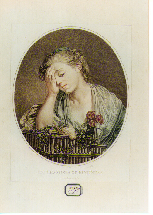 figura femminile (stampa a colori) di Greuze Jean Baptiste (seconda metà sec. XVIII)