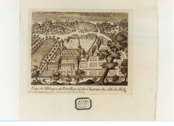 veduta di città (stampa) - ambito francese (prima metà sec. XVIII)