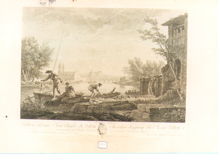 paesaggio marino (stampa) di Vernet Claude Joseph, Aliamet Jean Jacques (sec. XVIII)