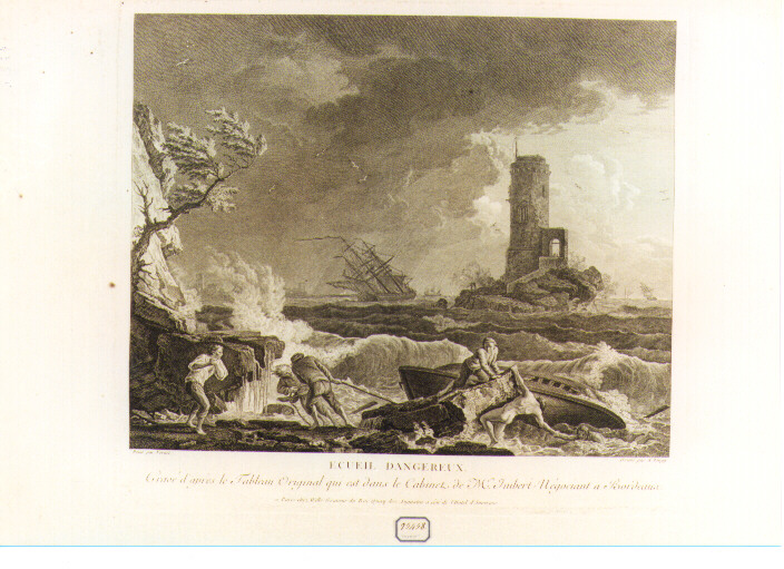 paesaggio marino (stampa) di Vernet Claude Joseph (sec. XVIII)