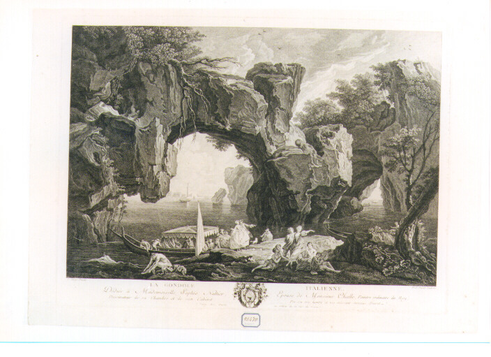 paesaggio marino (stampa) di Vernet Claude Joseph (seconda metà sec. XVIII)