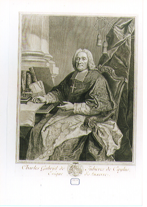 ritratto d'uomo (stampa) di Schmidt Georg Friedrich (sec. XVIII)