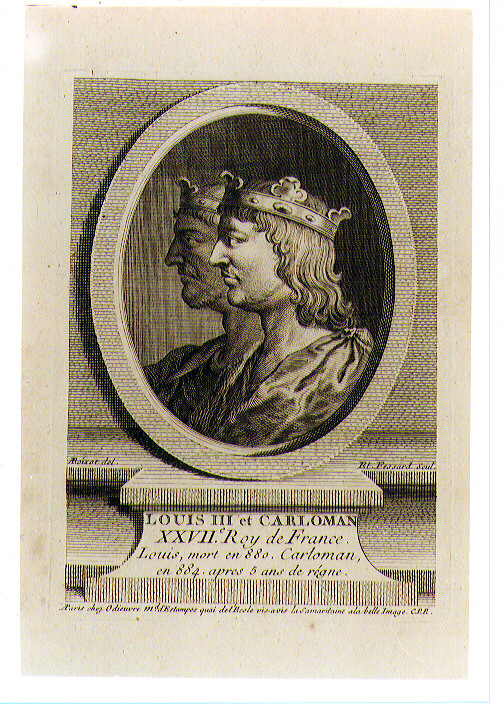 ritratto d'uomo (stampa) di Fessard Etienne (sec. XVIII)