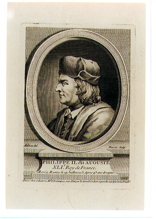 ritratto d'uomo (stampa) di Pinssio Sebastien (sec. XVIII)