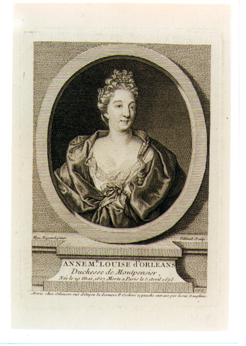 ritratto di donna (stampa) di Rigaud Hyacinthe, Filloeul Gilbert (sec. XVIII)