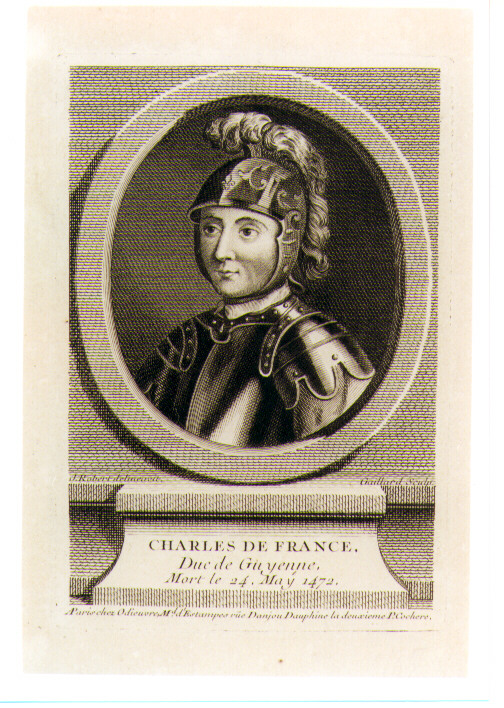 ritratto d'uomo (stampa) di Gaillard René, Robert Jean (sec. XVIII)