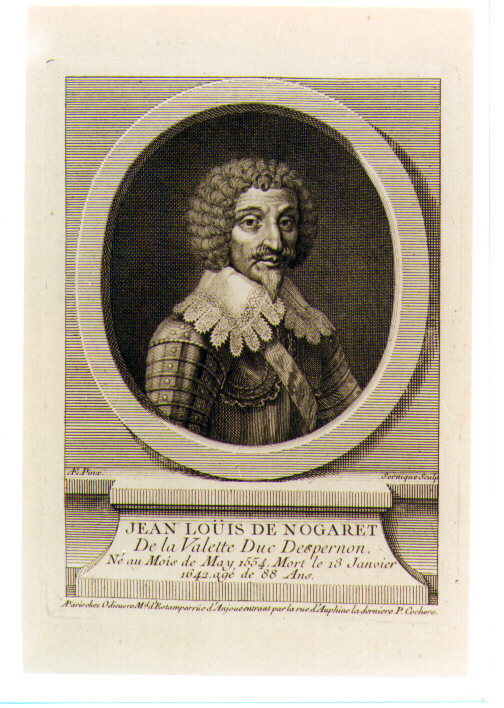 ritratto d'uomo (stampa) di Sornique Dominique (sec. XVIII)