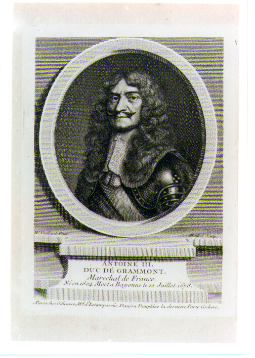 ritratto d'uomo (stampa) di Vaillant Wallerant, Mathei Gabriel (sec. XVIII)