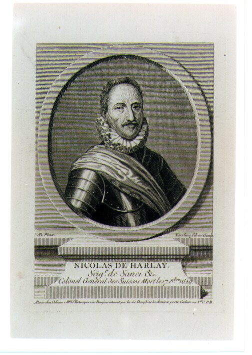 ritratto d'uomo (stampa) di Tardieu Jean Baptiste (sec. XVIII)