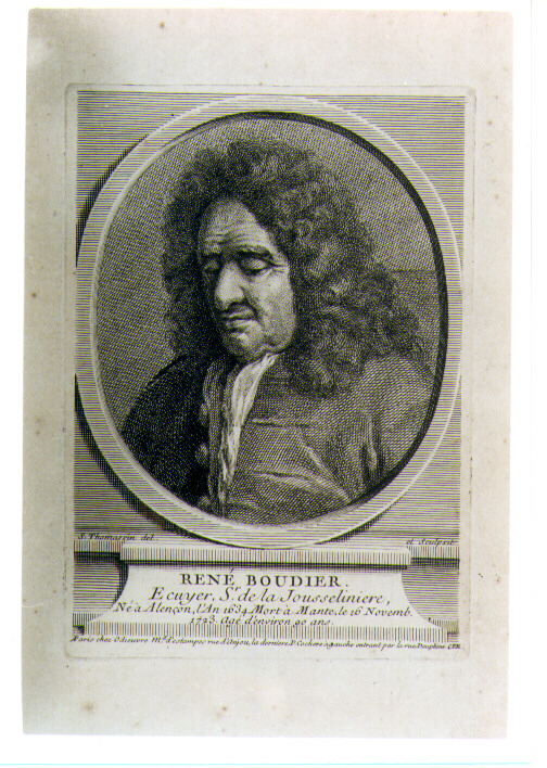 ritratto d'uomo (stampa) di Thomassin Simon (sec. XVIII)