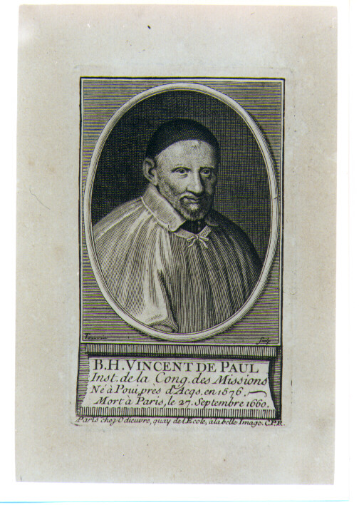 ritratto d'uomo (stampa) di Trouvain Antoine (sec. XVIII)