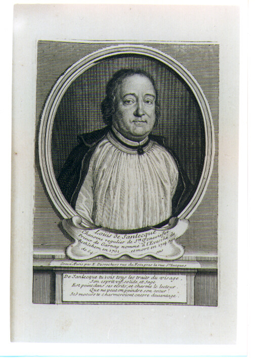 ritratto d'uomo (stampa) di Desrochers Etienne Jehandier (CERCHIA) (sec. XVIII)