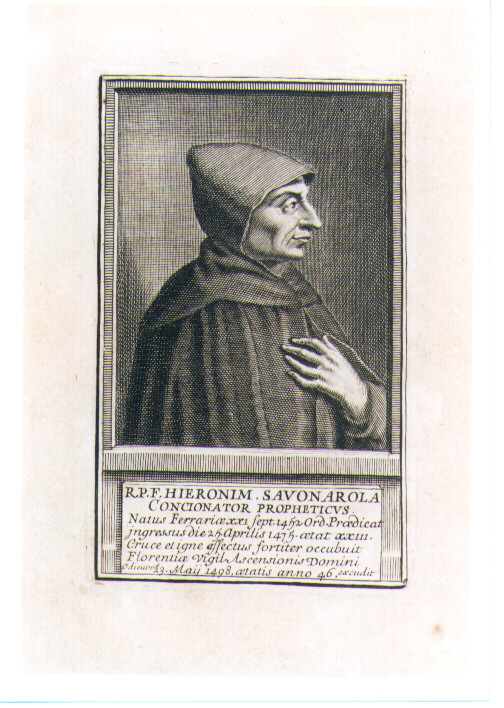 ritratto d'uomo (stampa) di Odieuvre Michel (CERCHIA) (sec. XVIII)