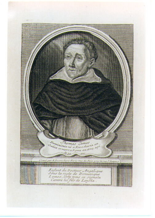 ritratto d'uomo (stampa) di Desrochers Etienne Jehandier (sec. XVIII)