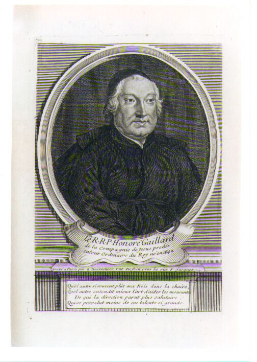 ritratto d'uomo (stampa) di Desrochers Etienne Jehandier (sec. XVIII)