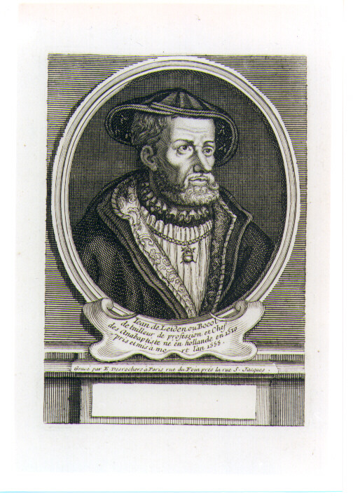 ritratto d'uomo (stampa) di Desrochers Etienne Jehandier (sec. XVIII)