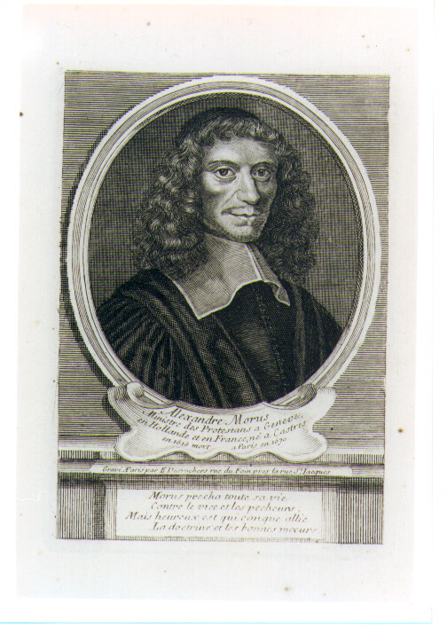 ritratto d'uomo (stampa) di Desrochers Etienne Jehandier (sec. XVIII)