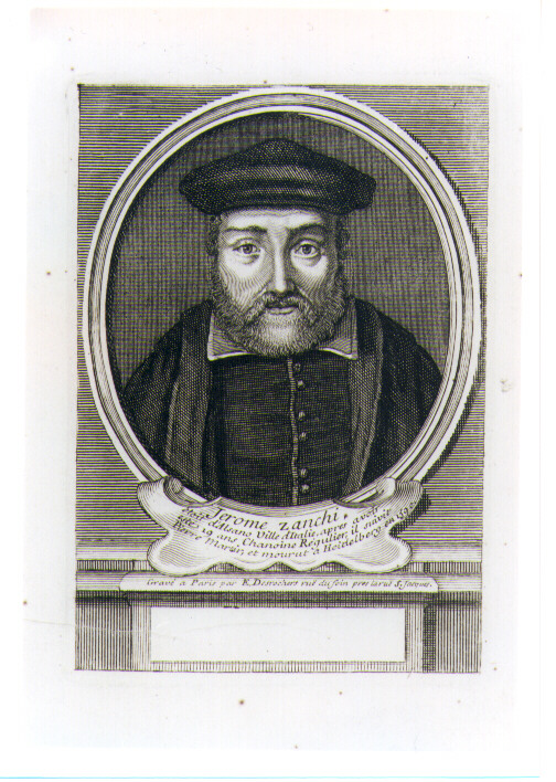 ritratto d'uomo (stampa) di Desrochers Etienne Jehandier (sec. XVIII)