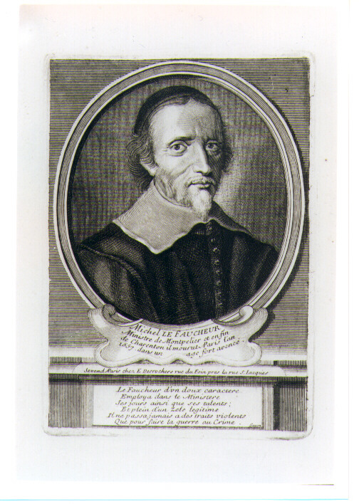 ritratto d'uomo (stampa) di Desrochers Etienne Jehandier (CERCHIA) (sec. XVIII)