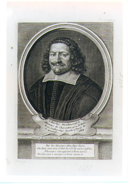ritratto d'uomo (stampa) di Desrochers Etienne Jehandier (sec. XVIII)