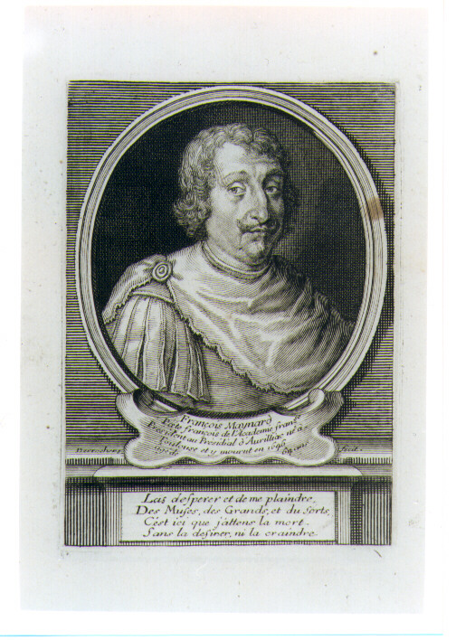 ritratto d'uomo (stampa) di Desrochers Etienne Jehandier (sec. XVIII)