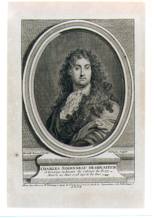 ritratto d'uomo (stampa) di Rigaud Hyacinthe, Dupin Pierre (sec. XVIII)